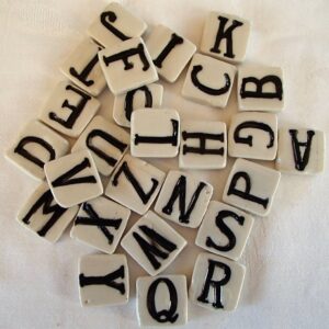 Handmade Ceramic Letter Tiles