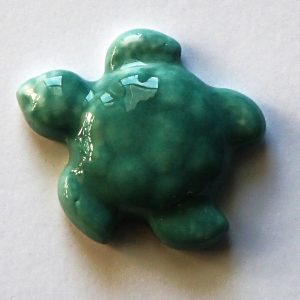 Handmade Ceramic Turtle Sea Green