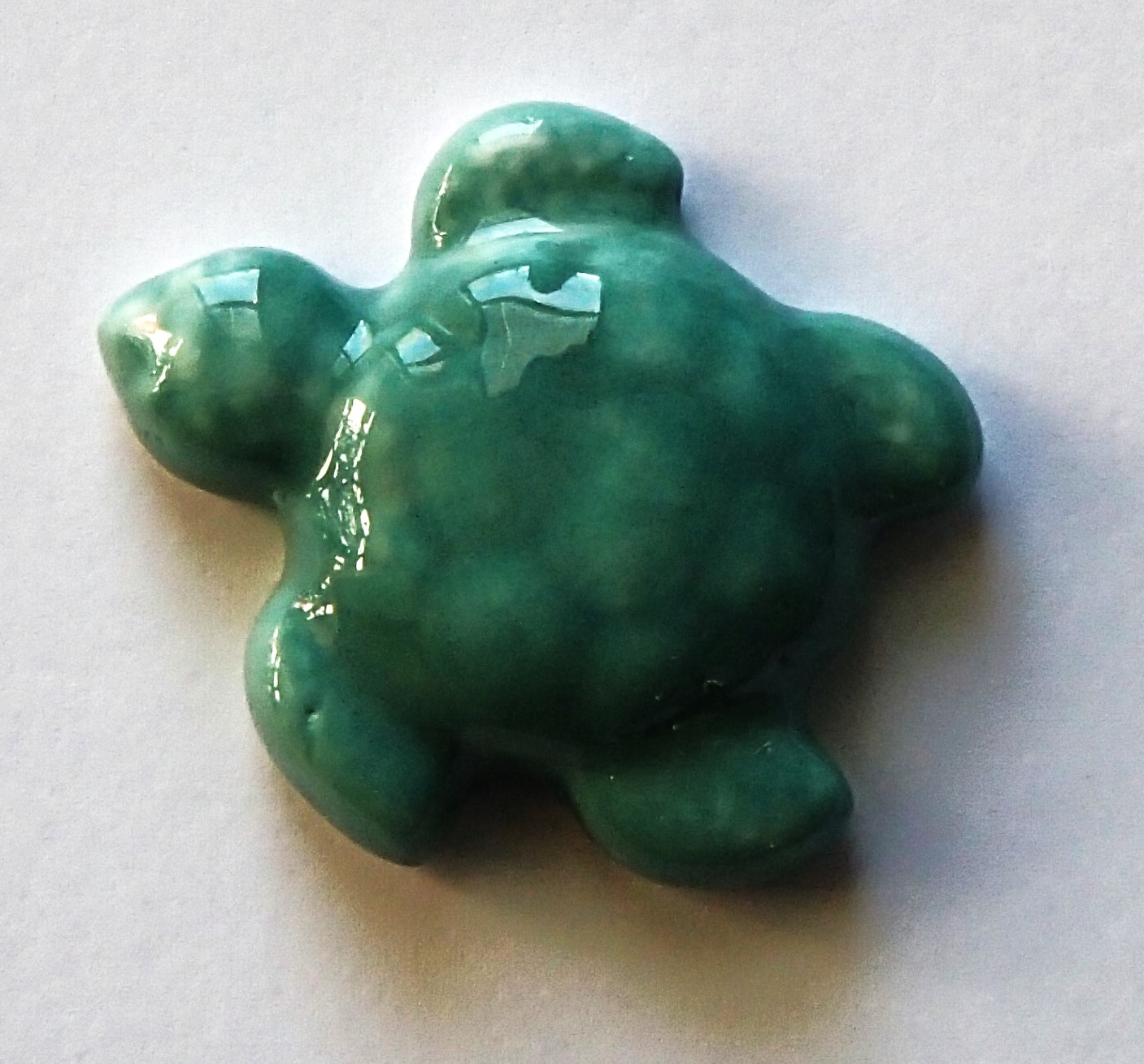 Handmade Ceramic Turtle Sea Green