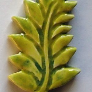 Handmade Ceramic Fern Lime