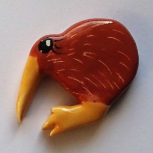 Handmade Ceramic Kiwi Left Facing
