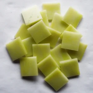 Stained Glass Mosaic Squares Lemon Yellow